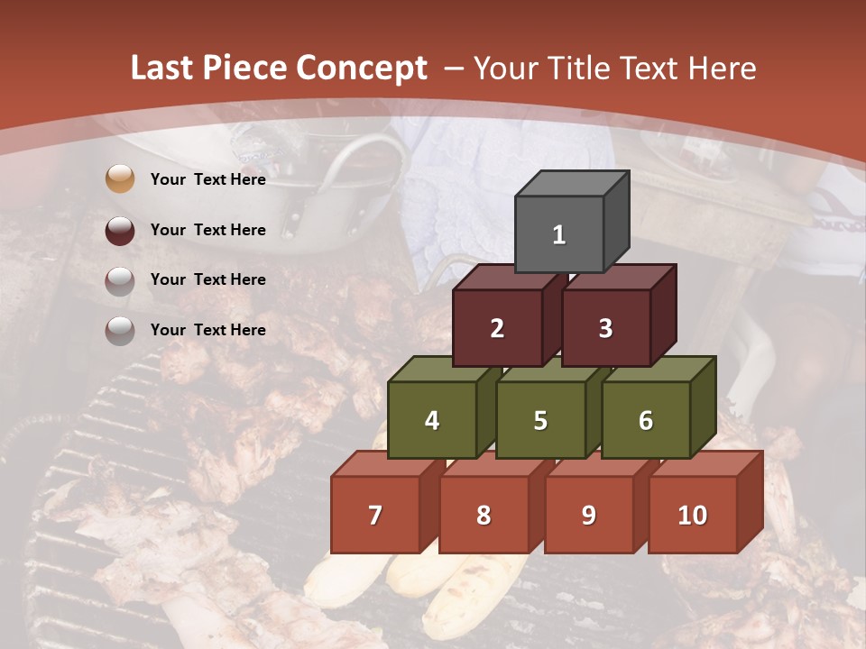 A Woman Cooking Food On A Grill With Bananas PowerPoint Template