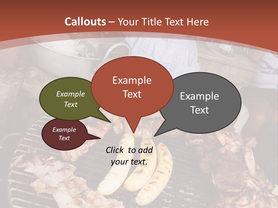 A Woman Cooking Food On A Grill With Bananas PowerPoint Template