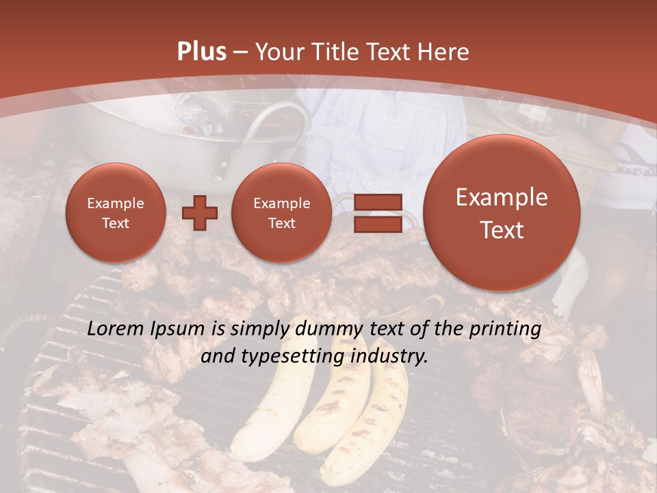 A Woman Cooking Food On A Grill With Bananas PowerPoint Template