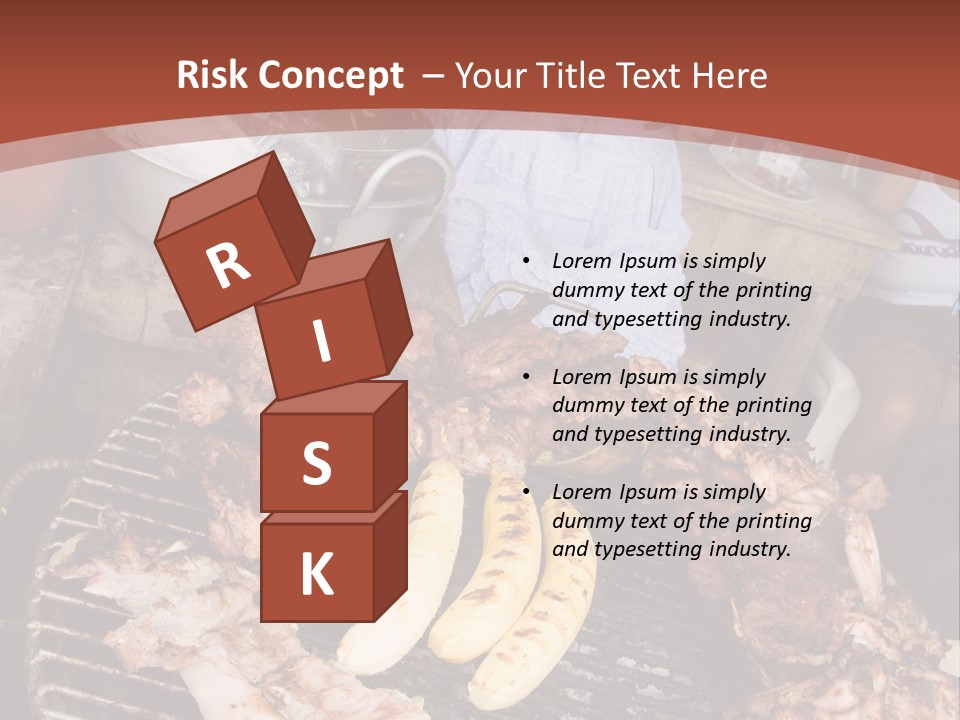 A Woman Cooking Food On A Grill With Bananas PowerPoint Template