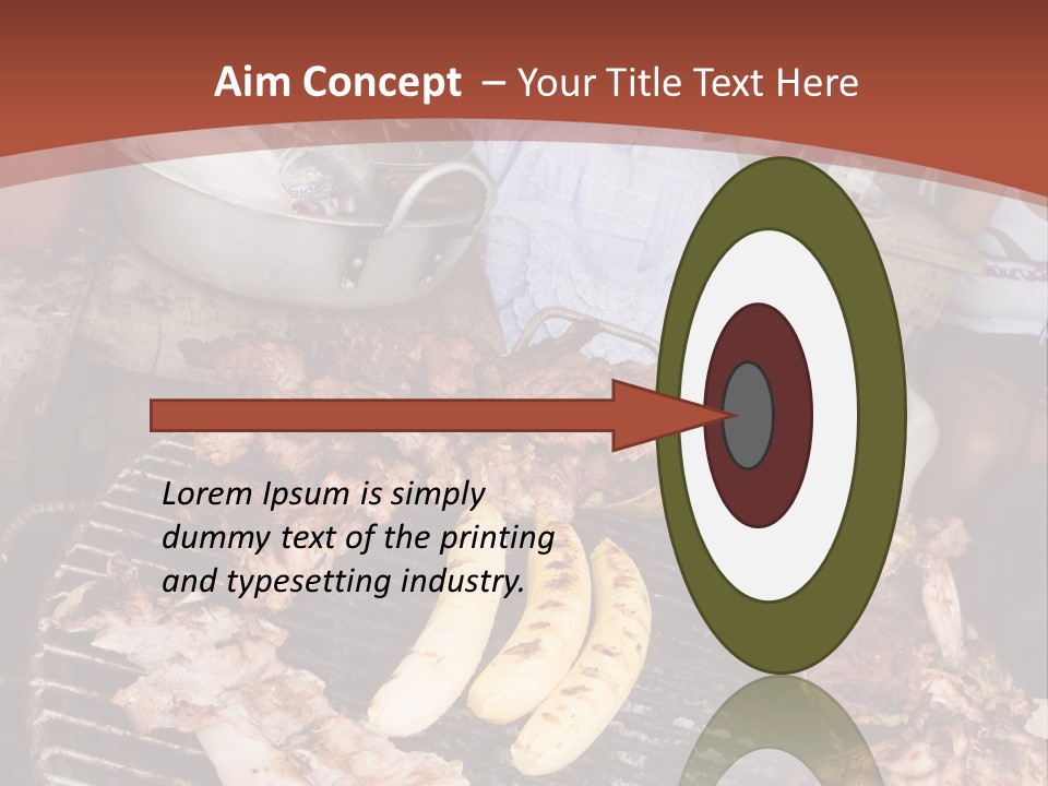 A Woman Cooking Food On A Grill With Bananas PowerPoint Template