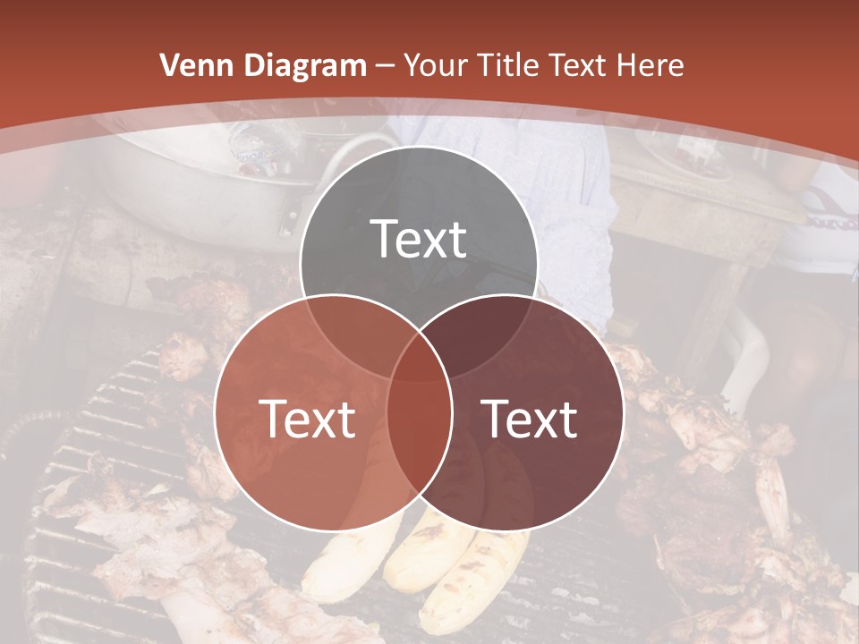 A Woman Cooking Food On A Grill With Bananas PowerPoint Template