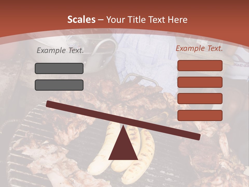 A Woman Cooking Food On A Grill With Bananas PowerPoint Template