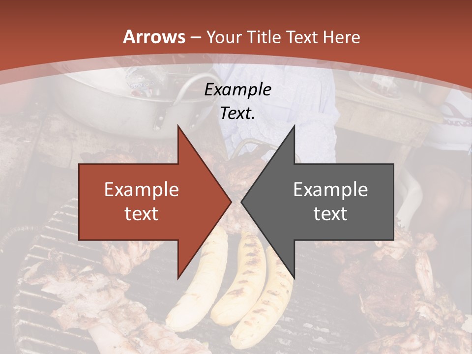 A Woman Cooking Food On A Grill With Bananas PowerPoint Template