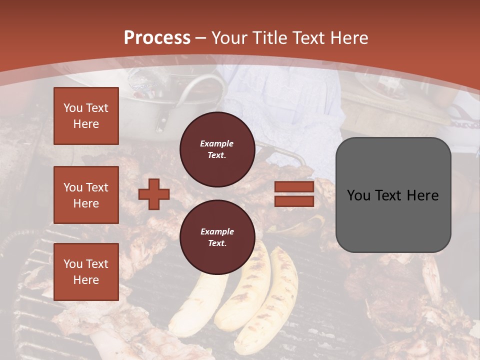 A Woman Cooking Food On A Grill With Bananas PowerPoint Template
