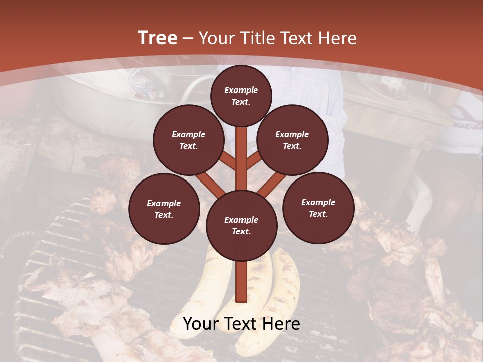 A Woman Cooking Food On A Grill With Bananas PowerPoint Template