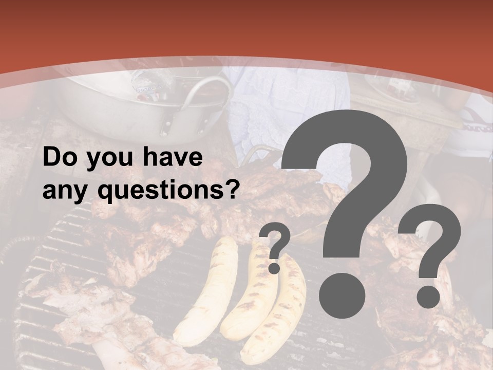 A Woman Cooking Food On A Grill With Bananas PowerPoint Template