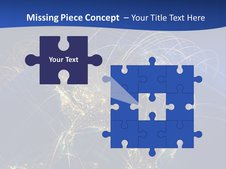 A Map Of The United States With A Blue Background PowerPoint Template