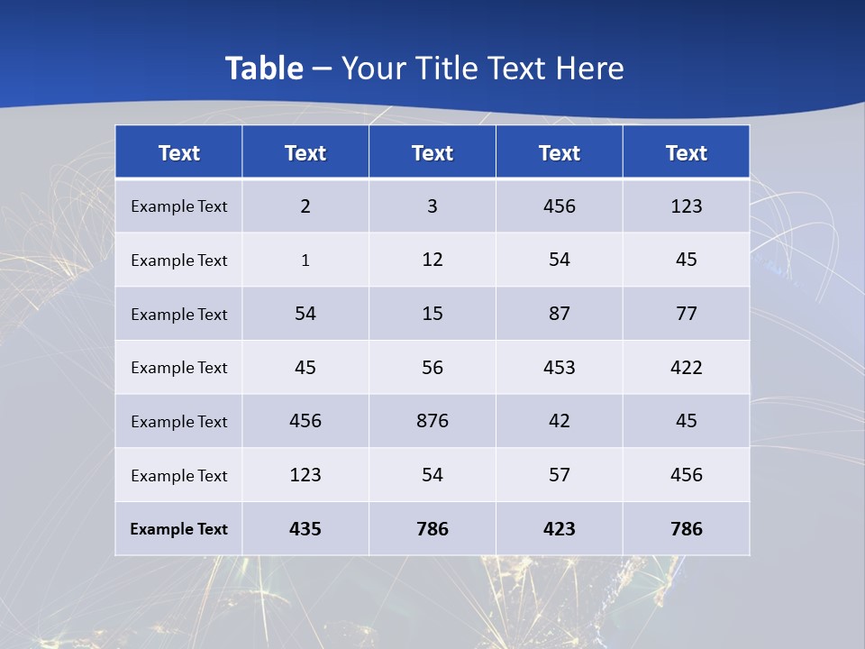 A Map Of The United States With A Blue Background PowerPoint Template