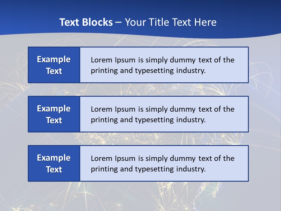 A Map Of The United States With A Blue Background PowerPoint Template