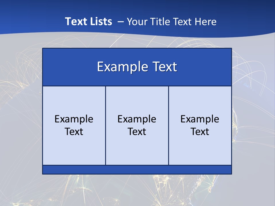 A Map Of The United States With A Blue Background PowerPoint Template