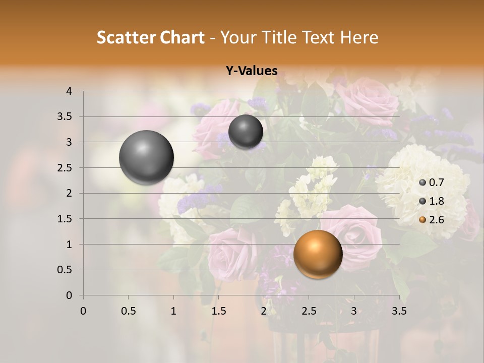 A Vase Filled With Lots Of Purple And White Flowers PowerPoint Template