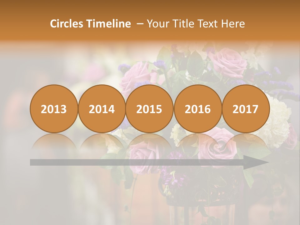 A Vase Filled With Lots Of Purple And White Flowers PowerPoint Template