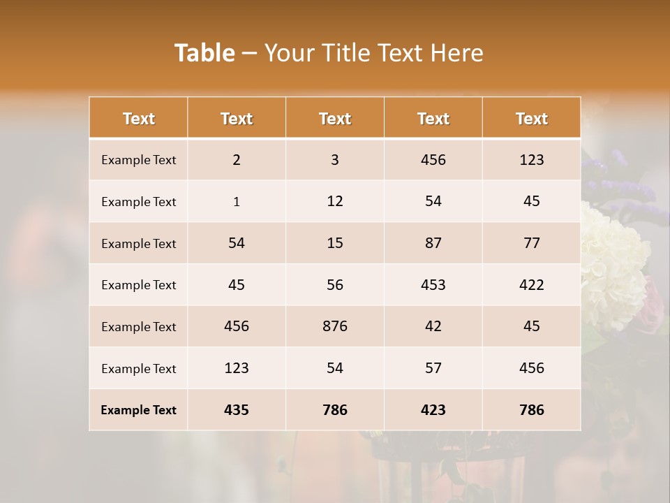 A Vase Filled With Lots Of Purple And White Flowers PowerPoint Template
