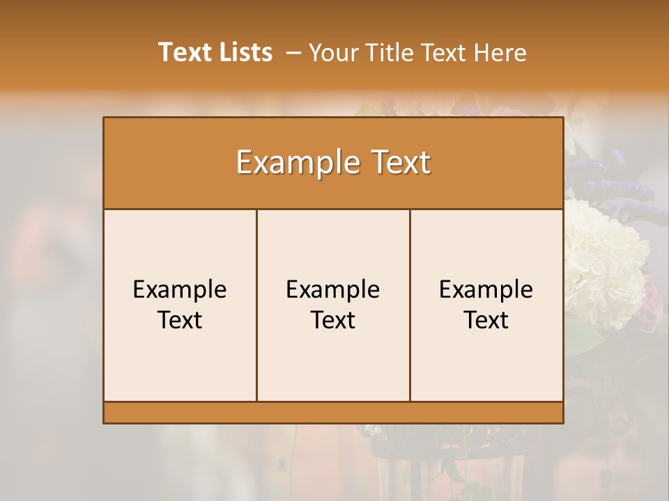 A Vase Filled With Lots Of Purple And White Flowers PowerPoint Template