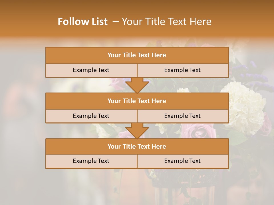 A Vase Filled With Lots Of Purple And White Flowers PowerPoint Template