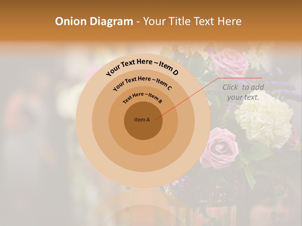 A Vase Filled With Lots Of Purple And White Flowers PowerPoint Template