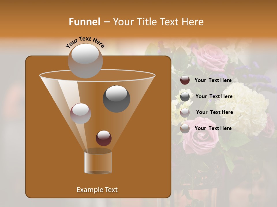 A Vase Filled With Lots Of Purple And White Flowers PowerPoint Template