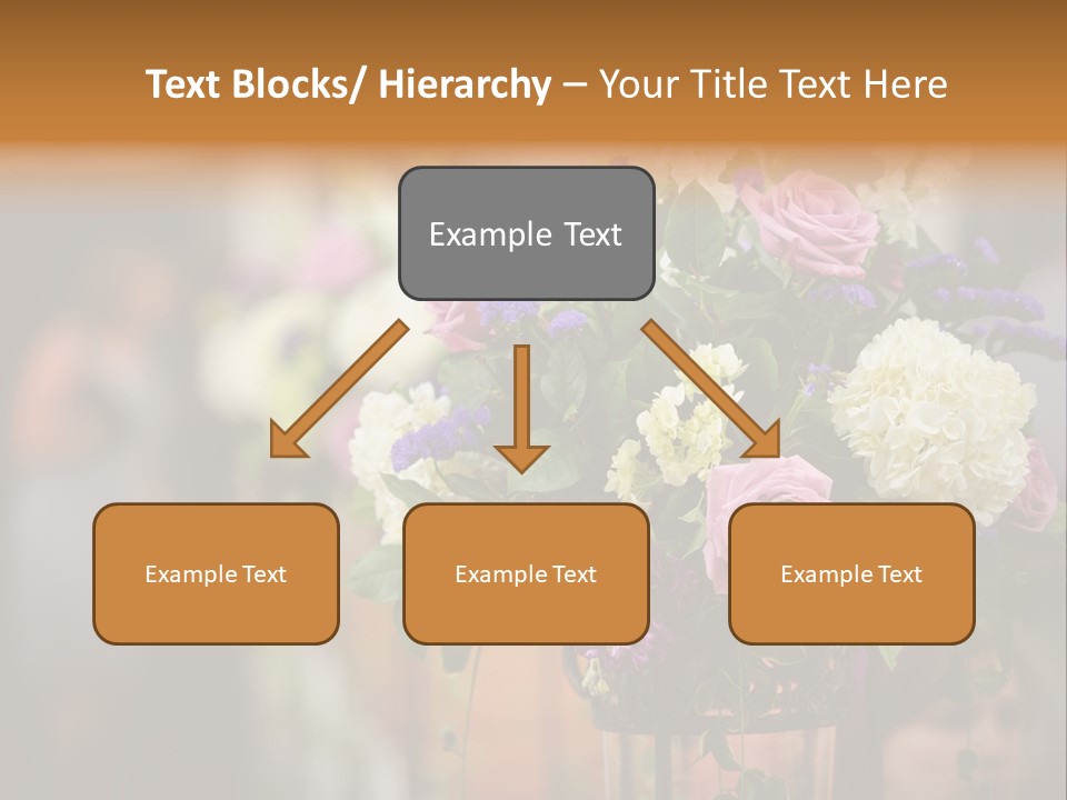 A Vase Filled With Lots Of Purple And White Flowers PowerPoint Template