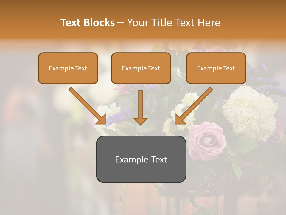 A Vase Filled With Lots Of Purple And White Flowers PowerPoint Template