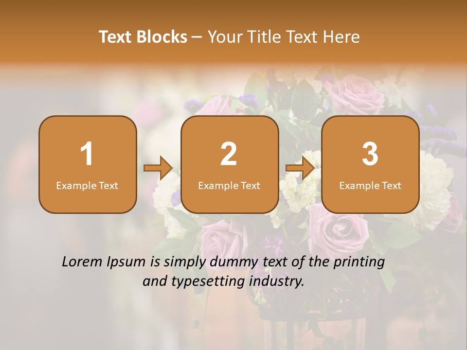 A Vase Filled With Lots Of Purple And White Flowers PowerPoint Template