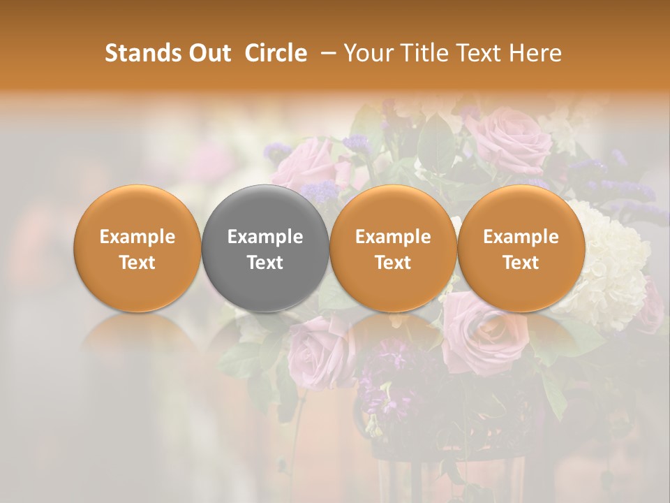 A Vase Filled With Lots Of Purple And White Flowers PowerPoint Template