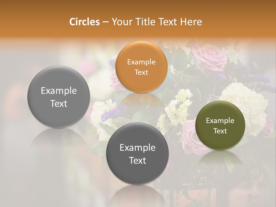 A Vase Filled With Lots Of Purple And White Flowers PowerPoint Template