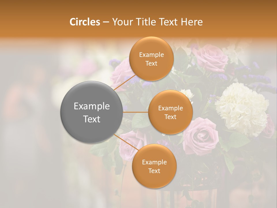 A Vase Filled With Lots Of Purple And White Flowers PowerPoint Template