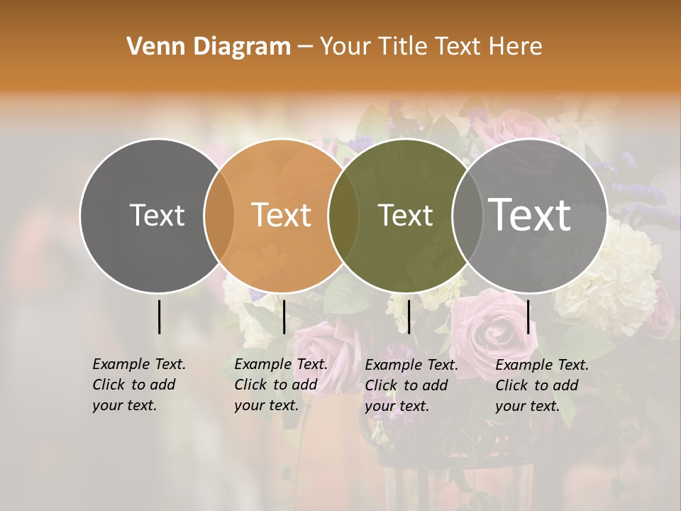 A Vase Filled With Lots Of Purple And White Flowers PowerPoint Template