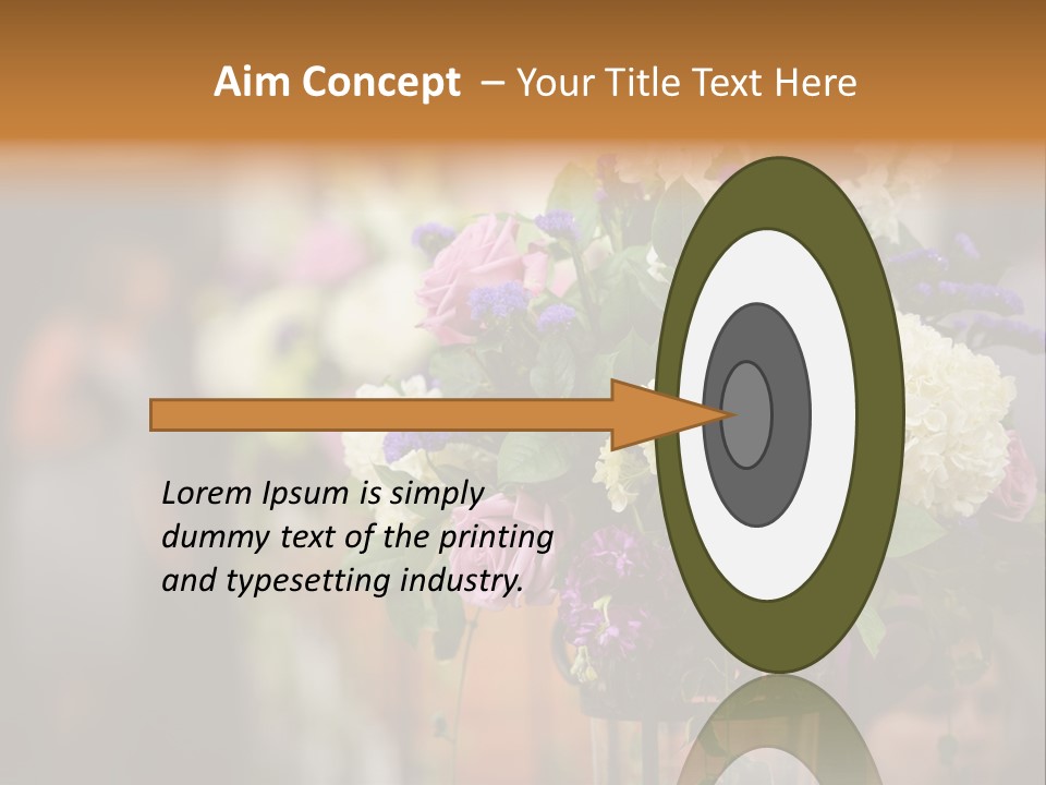 A Vase Filled With Lots Of Purple And White Flowers PowerPoint Template