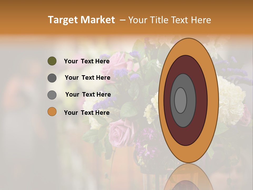 A Vase Filled With Lots Of Purple And White Flowers PowerPoint Template