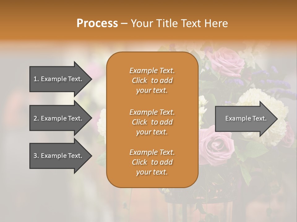 A Vase Filled With Lots Of Purple And White Flowers PowerPoint Template