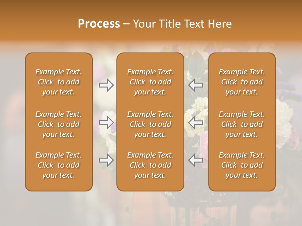 A Vase Filled With Lots Of Purple And White Flowers PowerPoint Template