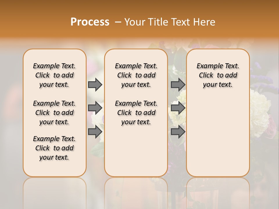 A Vase Filled With Lots Of Purple And White Flowers PowerPoint Template