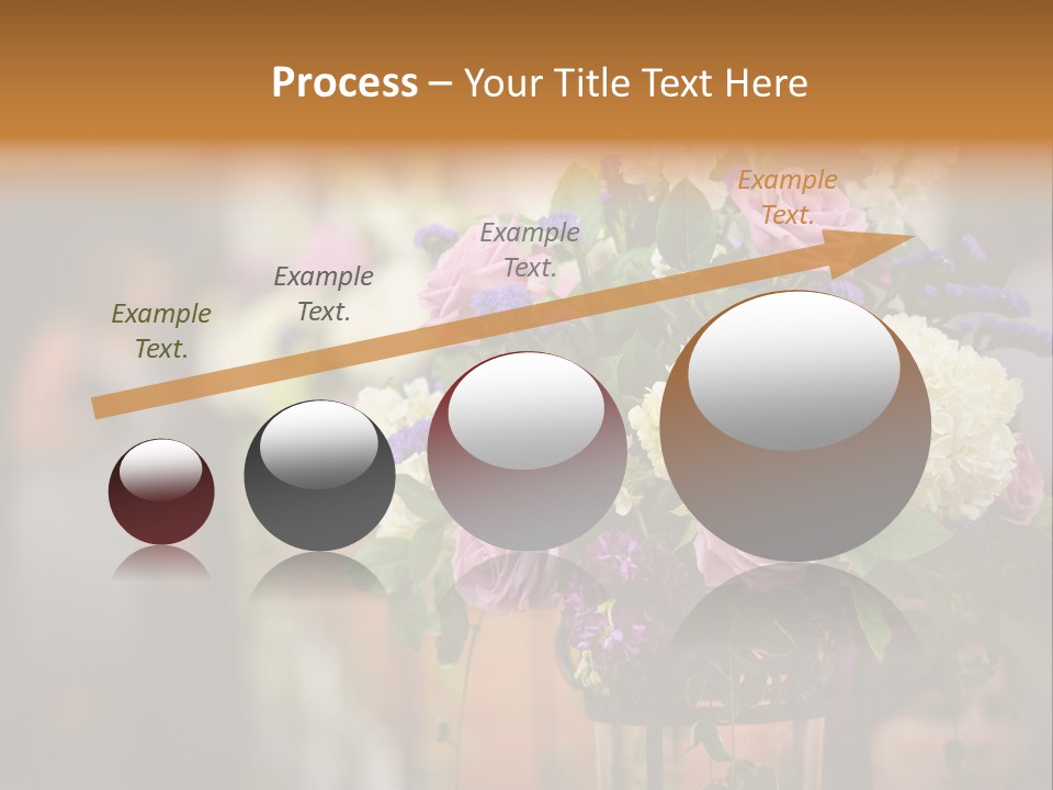 A Vase Filled With Lots Of Purple And White Flowers PowerPoint Template