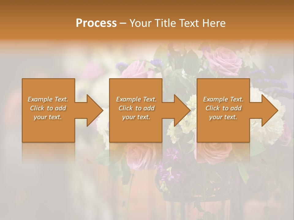 A Vase Filled With Lots Of Purple And White Flowers PowerPoint Template