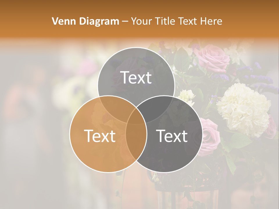 A Vase Filled With Lots Of Purple And White Flowers PowerPoint Template