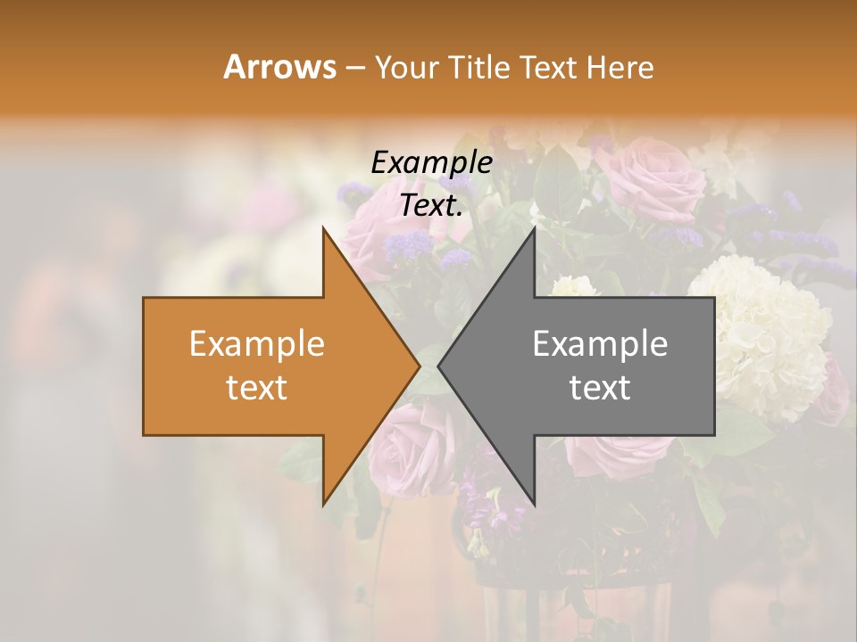 A Vase Filled With Lots Of Purple And White Flowers PowerPoint Template