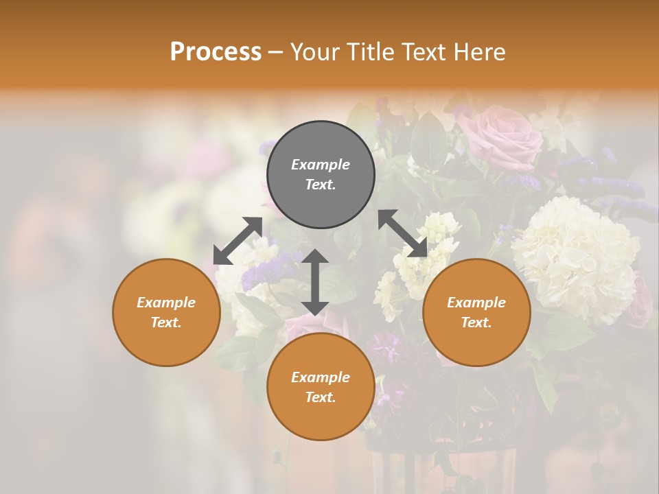 A Vase Filled With Lots Of Purple And White Flowers PowerPoint Template