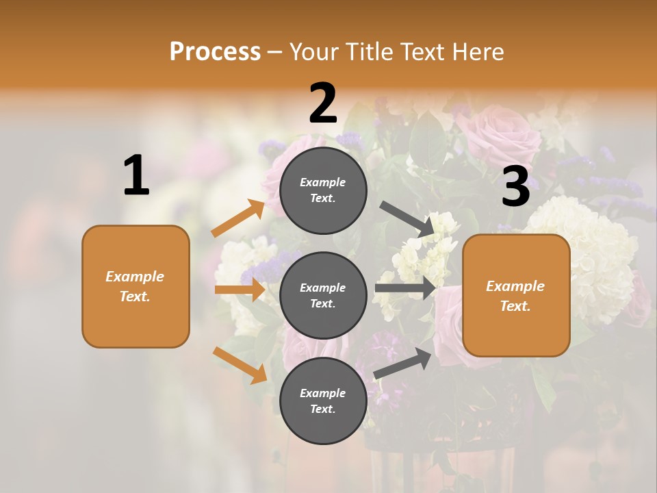 A Vase Filled With Lots Of Purple And White Flowers PowerPoint Template