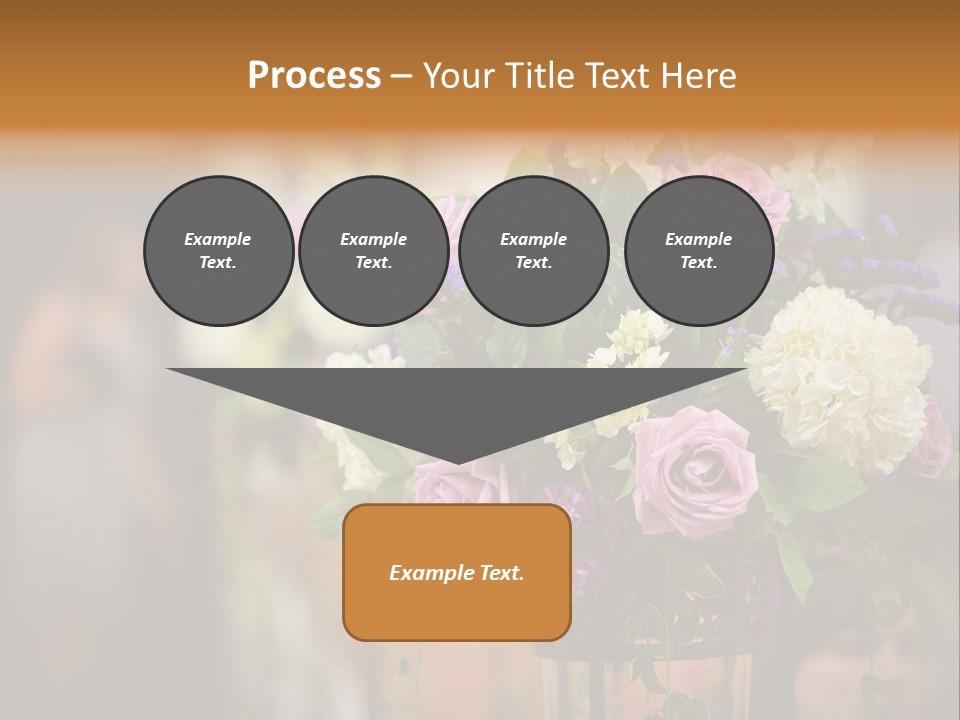 A Vase Filled With Lots Of Purple And White Flowers PowerPoint Template