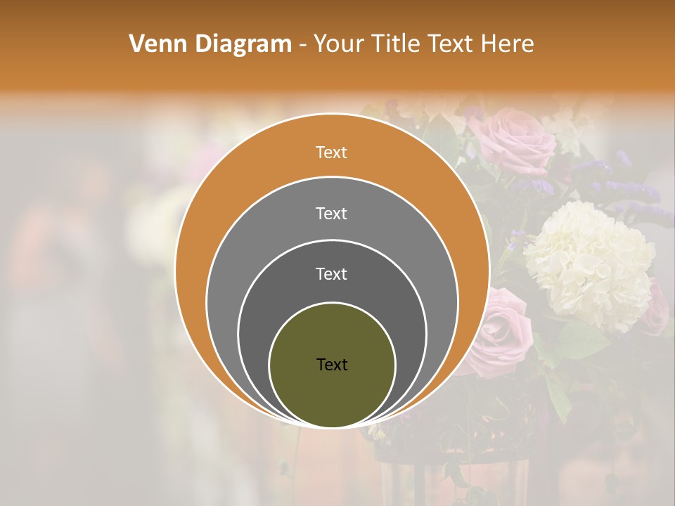 A Vase Filled With Lots Of Purple And White Flowers PowerPoint Template