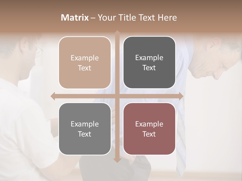 A Man Helping Another Man With His Tie PowerPoint Template