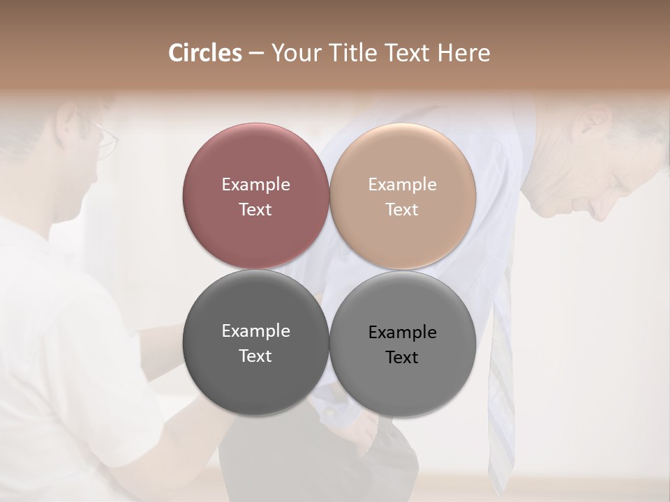 A Man Helping Another Man With His Tie PowerPoint Template