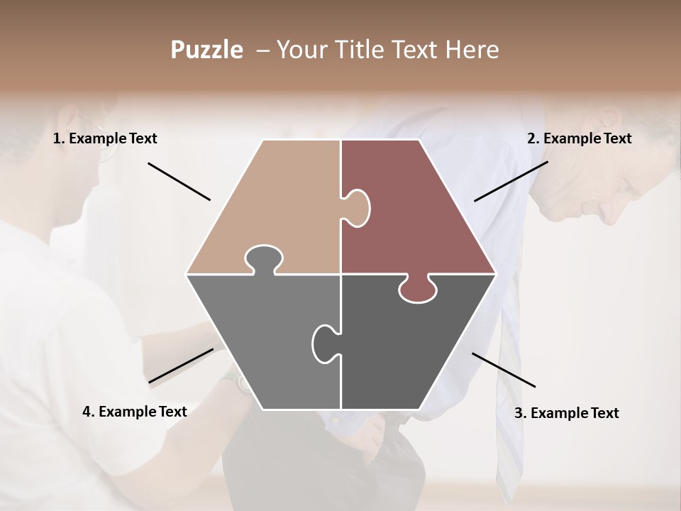 A Man Helping Another Man With His Tie PowerPoint Template