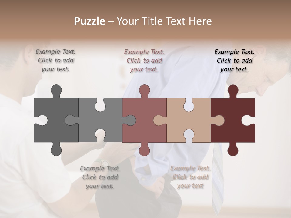 A Man Helping Another Man With His Tie PowerPoint Template