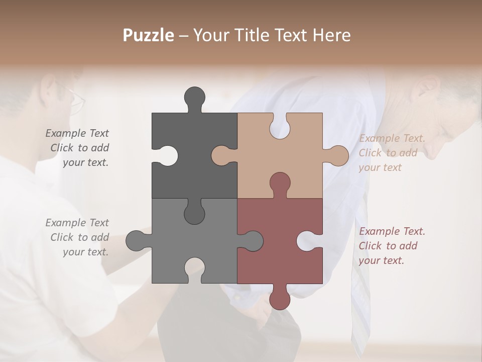 A Man Helping Another Man With His Tie PowerPoint Template