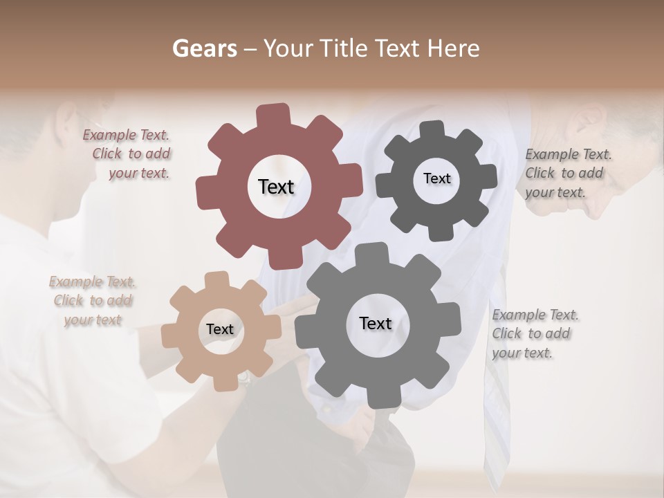 A Man Helping Another Man With His Tie PowerPoint Template