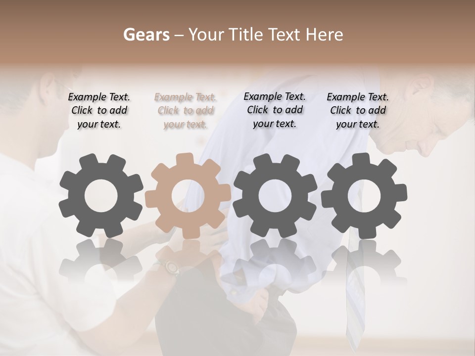 A Man Helping Another Man With His Tie PowerPoint Template