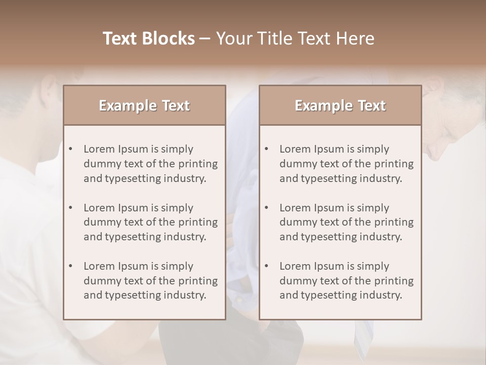 A Man Helping Another Man With His Tie PowerPoint Template